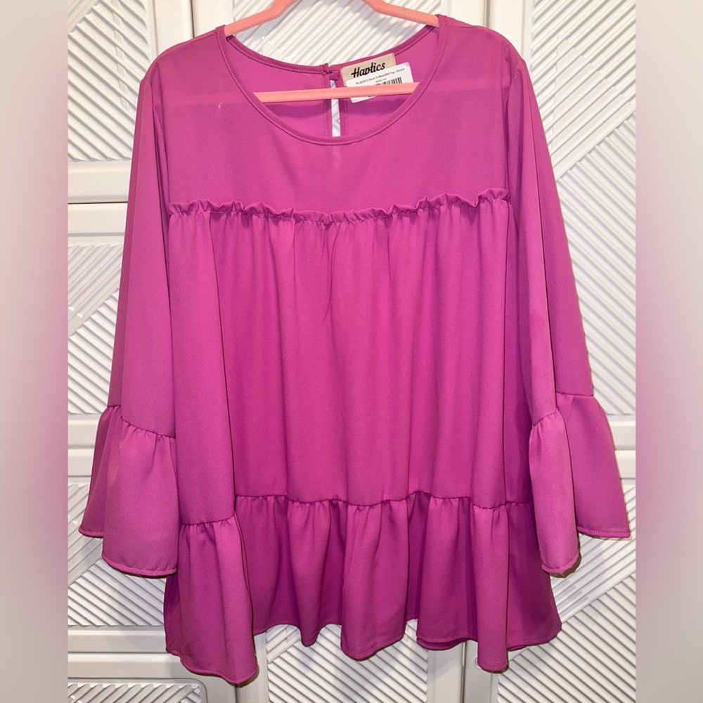 Plus Ruffle Blouse - NWT - Picture 2 of 4